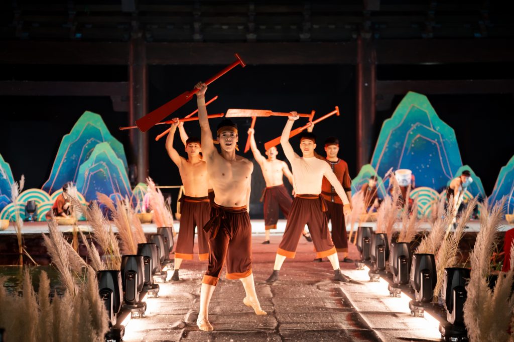 Hero of the Reed Flags real-scene show at Hoa Lu Ancient Town Ninh Binh